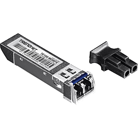 TRENDnet TE100-MGBFX SFP (mini-GBIC) Module - For Optical Network, Data Networking - 1 x 100Base-FX 1 LC Duplex 100Base-FX Network - Optical Fiber50/125 µm, 62.5/125 µm - Multi-mode - Fast Ethernet - 100Base-FX - Hot-pluggable