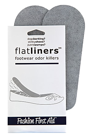 Solutions That Stick Flatliners Anti-Odor Footwear Liners, One Size Fits All, Gray