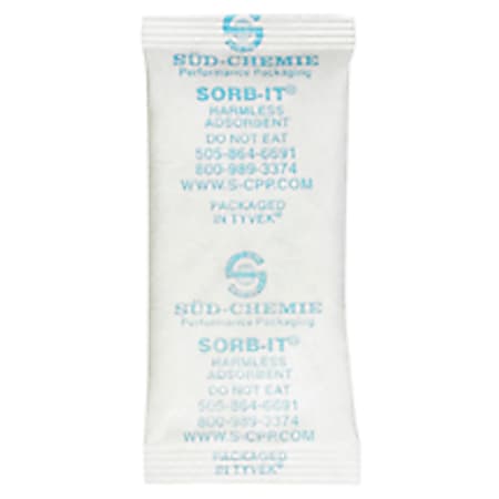 Partners Brand Silica Gel Packets 1 1/16" x 2 3/4", Case of 1,250