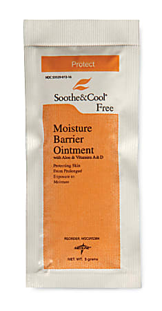 Medline Soothe & Cool Moisture Barrier Ointment Packets, Pack Of 144