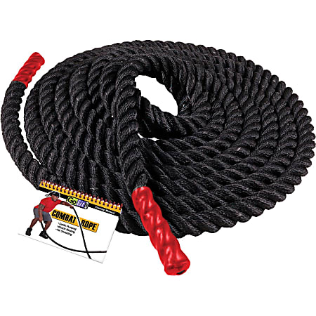 GoFit Foot Combat Rope with Training Manual - Polypropylene