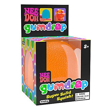 Schylling Inc. NeeDoh Gumdrop, 3-1/2", Assorted Colors, Total Qty 1