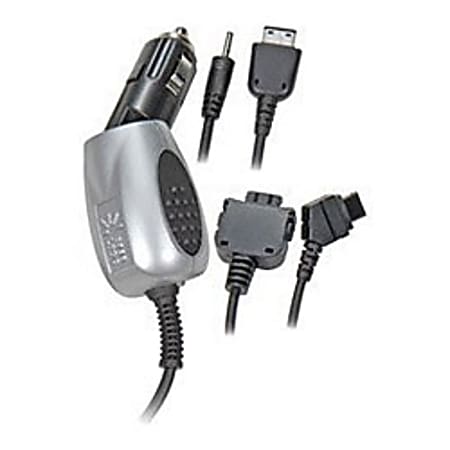 Case Logic® Universal Car Charger For Samsung Wireless Phones, Black, Silver