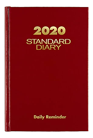 AT-A-GLANCE® Standard Diary Daily Planner, 5" x 7-3/16", Red, January To December 2020, SD38713 