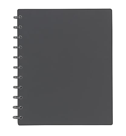 TUL® Discbound Notebook, Letter Size, 60 Sheets , Gray Soft Touch Cover