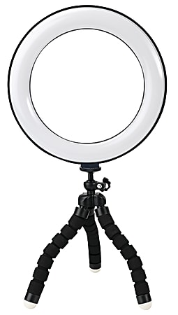 GNBI 6” Video Conference Ring Light Kit, 13”, 5W, Black