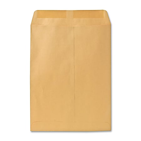 Quality Park Catalog Envelopes With Gummed Closure, 10" x 13", Brown, Box Of 250