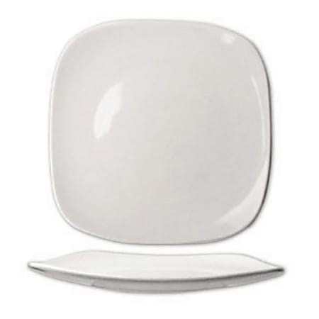 International Tableware Quad™ Square Porcelain Plates, 7" x 7", White, Case Of 24 Plates