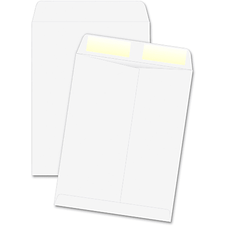 Quality Park® Catalog Envelopes With Gummed Closure, 10" x 13", White, Box Of 250