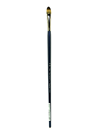 Royal & Langnickel Sabletek Long-Handle Paint Brush L95525, Size 12, Filbert Bristle, Sable Hair, Blue