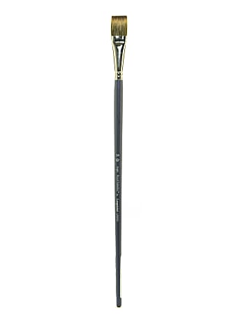 Royal & Langnickel Sabletek Long-Handle Paint Brush L95510, Size 24, Bright Bristle, Sable Hair, Blue