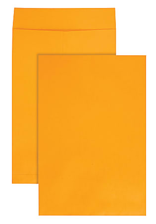Quality Park® Jumbo 12 1/2" x 18 1/2" Manila Catalog Envelopes, Flap Closure, Brown, Pack Of 25