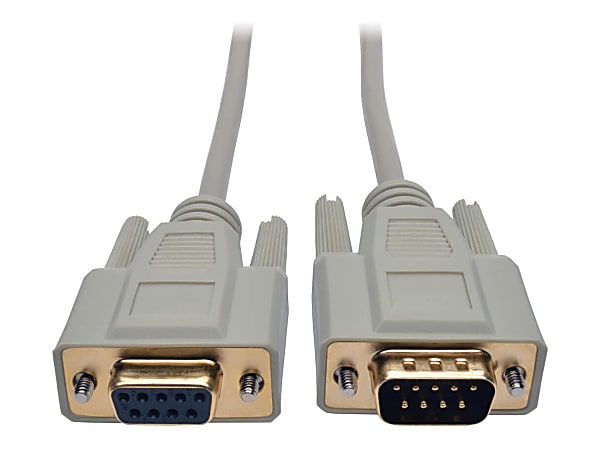 Tripp Lite 6ft DB9 Serial Extension Cable Straight Through RS232 M/F 6' - Serial cable - DB-9 (M) to DB-9 (F) - 6 ft - molded