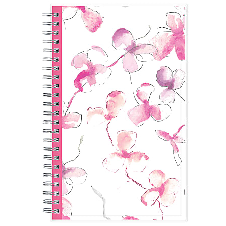 2025 Blue Sky Weekly/Monthly Planning Calendar, 5” x 8”, Clear/Orchid, January To December