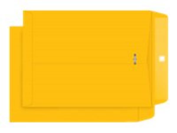 Quality Park 9x 12 Park Ridge Clasp Envelopes with Deeply Gummed Flaps - Clasp - #90 - 9"x 12" - 24 lb - Gummed - Kraft - 100 Box - Kraft - 43090