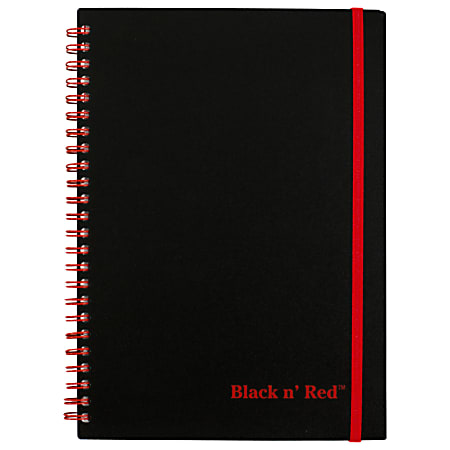 Black n Red NotebookJournal 8 14 x 5 78 BlackRed 70 Sheets - Office Depot