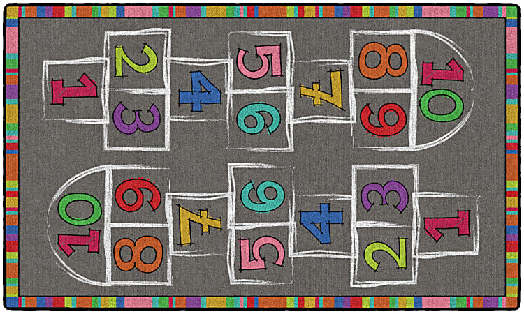 Flagship Carpets Hopscotch Area Rug, 3&#x27;H x 5&#x27;W