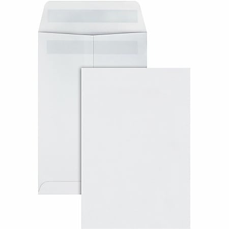 Quality Park® Redi-Seal® Catalog Envelopes, 6 1/2" x 9 1/2", White, Box Of 100