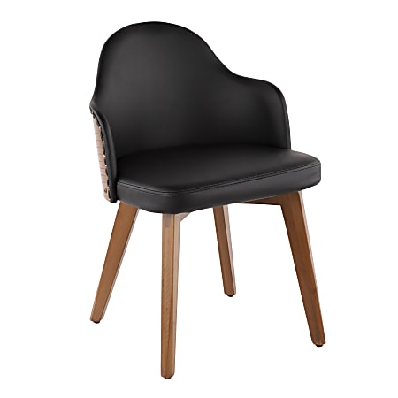 LumiSource Ahoy Chair, Walnut/Black