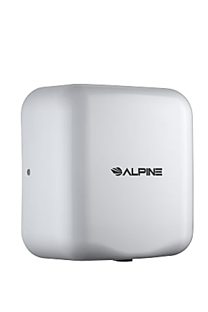 Alpine Hemlock Commercial Automatic High-Speed 220V Electric Hand Dryer, White