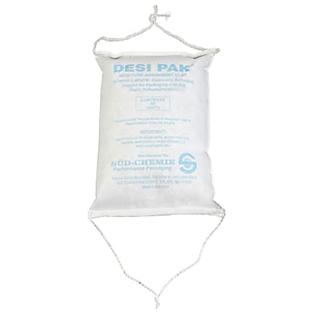Partners Brand String Sewn Desiccant Bags, 8 3/4" x 12 1/2" x 2 1/4", White, Case Of 30