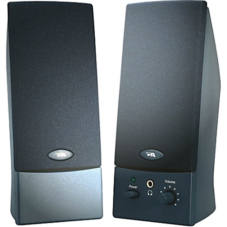 Cyber Acoustics CA-2011WB 2.0 Speaker System - 4 W RMS - Black - 85 Hz to 18 kHz