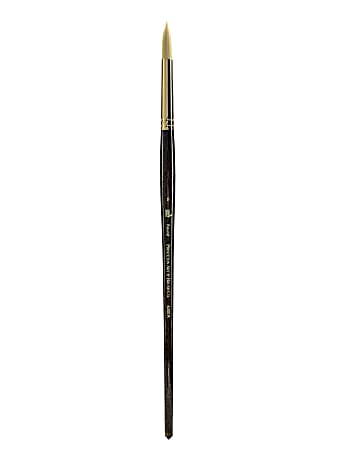 Princeton Dakota Size 8 Paintbrush - Synthetic Hog Bristle For Oils & Acrylics, Dark Brown - View #4