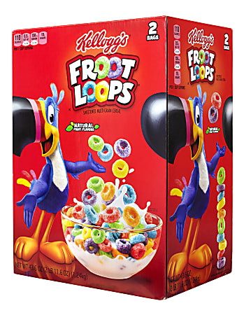 Kellogg's Froot Loops Cereal, 43.6-Oz Box