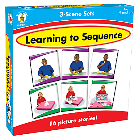 Carson-Dellosa Early Childhood Games: Learning To Sequence: 3 Scenes