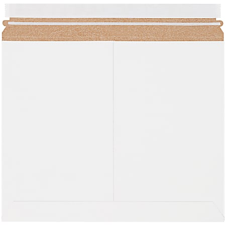 Partners Brand Stayflats® Lite Mailers, 13 1/2" x 11", White, Pack of 200 