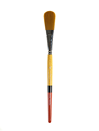 Princeton Snap Paint Brush, 3/4", Oval Wash Bristle, Golden Taklon, Synthetic, Black