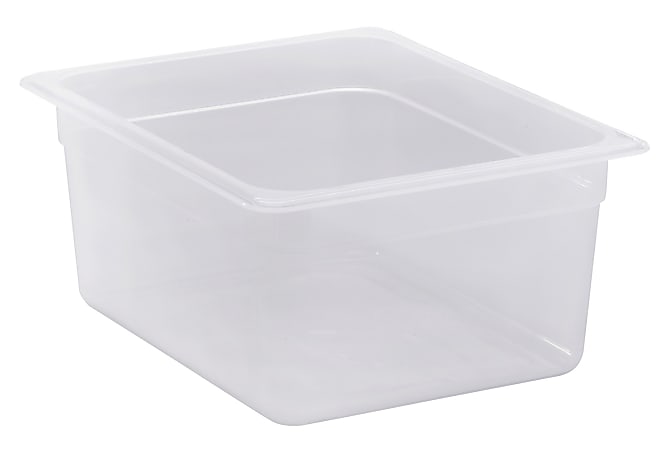 Cambro Translucent GN 1/2 Food Pans, 6"H x 10-7/16"W x 12-3/4"D, Pack Of 6 Containers
