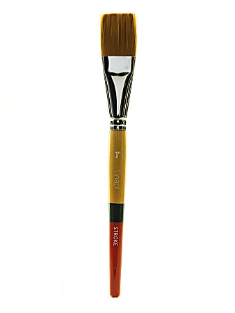 Princeton Snap Paint Brush, Series 9650, 1", Stroke, Golden Taklon, Synthetic, Multicolor