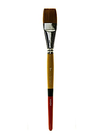 Princeton Snap Paint Brush, Series 9650, 1", Wash Bristle, Golden Taklon, Synthetic, Multicolor