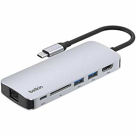 Belkin Connect USB-C 6-in-1 Multiport Hub, AVC008FQSGYV2