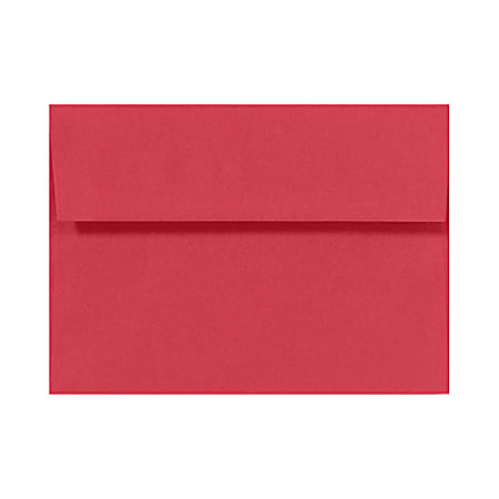 LUX Invitation Envelopes, A2, Gummed Seal, Holiday Red, Pack Of 500