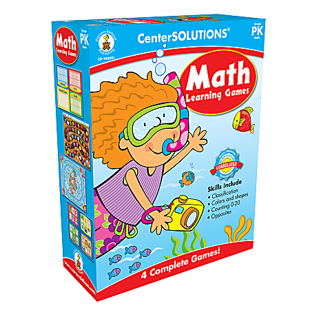 Carson-Dellosa CenterSOLUTIONS® Learning Game: Math, PreKindergarten