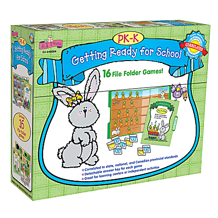 D.J. Inkers File Folder Games To Go™ Set, Getting Ready For School