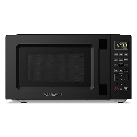 Farberware 700W Compact Countertop Microwave Oven, 0.7 Cu. Ft., Black, Total Qty 1
