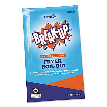 BREAK-UP® Fryer Boil-Out Cleaner Packets, 2 Oz, Case Of 36