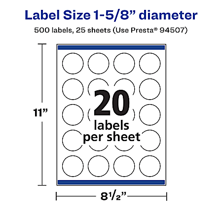round label template 24 per sheet