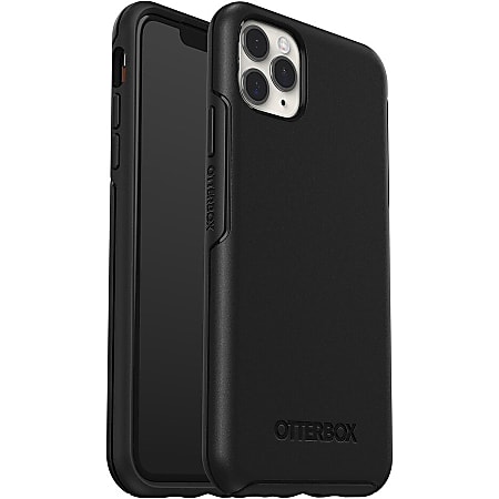 OtterBox Symmetry Series Case for iPhone 11 Pro Max Style Meets Protection - For Apple iPhone 11 Pro Max Smartphone - Black - Drop Resistant - Synthetic Rubber, Polycarbonate