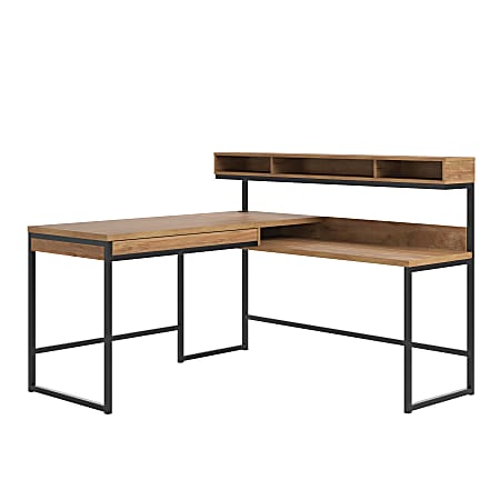 Sauder Manhattan Gate 59 W L Shaped Computer Desk With Cubby