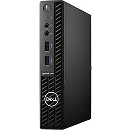 Dell OptiPlex 3000 3080 Desktop Computer - Intel Core i5 10th Gen i5-10500T Hexa-core (6 Core) 2.30 GHz - 8 GB RAM DDR4 SDRAM - 256 GB SSD - Micro PC - Windows 10 Pro 64-bit - Intel DDR4 SDRAM - English Keyboard - IEEE 802.11ac - 65 W