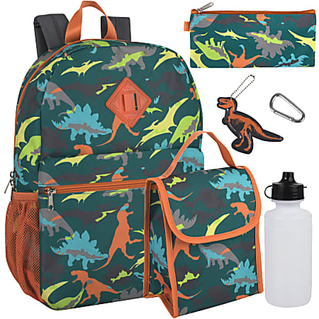 Trailmaker 6-In-1 Backpack Set, Dinos