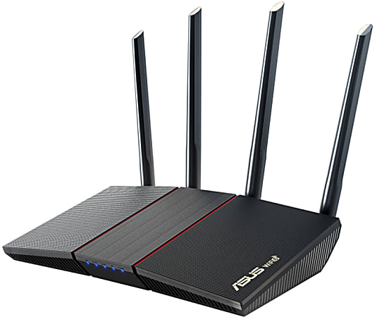 ASUS RT-AX55 - Wireless router 4-port switch - 1GbE - Wi-Fi 6 - Dual Band