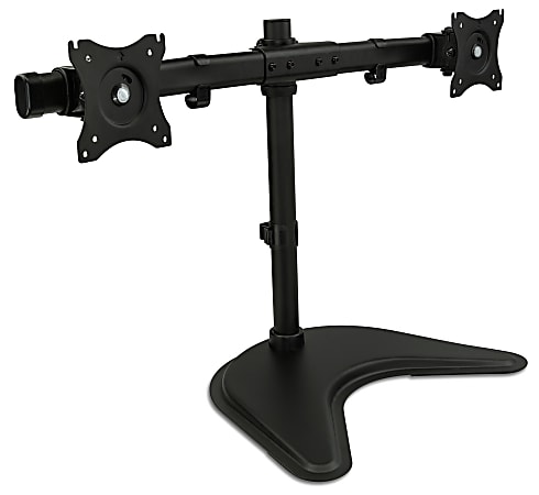 Mount-It! Dual Monitor Desk Stand, Black, MI-1781