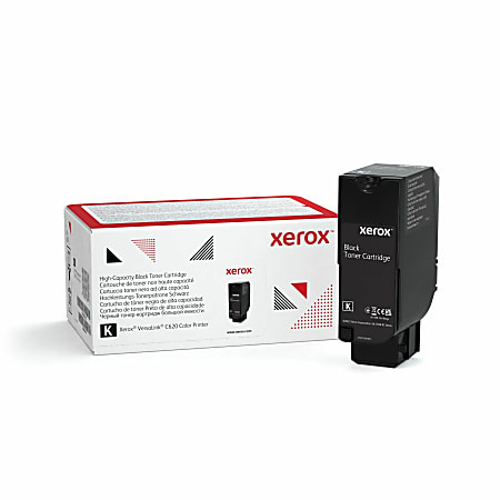 Xerox Genuine Xerox&reg; VersaLink&reg; C620 Color Printer Black High capacity Toner Cartridge (20000 Pages) - 006R04624 - 20000 pages