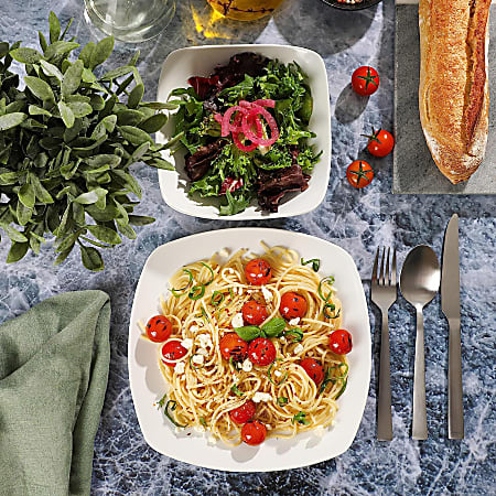 Square Dinnerware Gibson Home Zen Buffetware Set Corelle