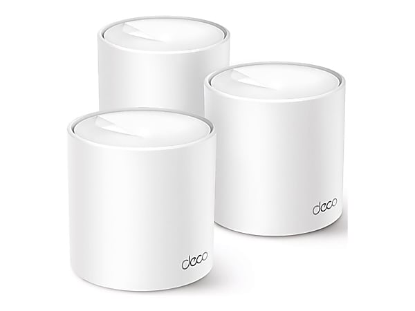 TP-Link Deco W4500 V1 - Wi-Fi system - (3 routers) - up to 5,600 sq.ft - mesh 1GbE - Wi-Fi 6 - Dual Band